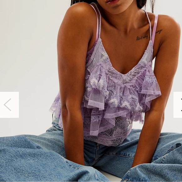 Free People Tops - Free People In the Clouds Top in Purple